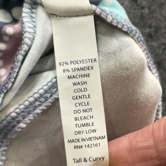 LuLaRoe TC Tall Curvy Nesting Doll Matryoshka Plus Size Leggings Pastel Size 1X - Picture 5 of 6